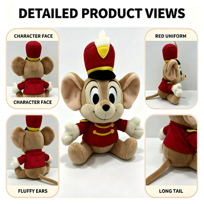 Juguetes de peluche de Disney lindos Dumbo Timothy Q. Ratón de peluche
