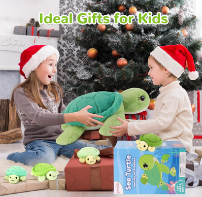 Peluche Mamá Tortuga con Bebés 5 en 1