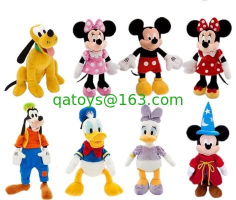 La felpa clásica original de la familia de Disney Mickey juega los 22cm