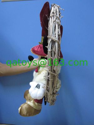 Mickey Mouse Disney juguetes de peluche con corona / juguetes llenos navideños