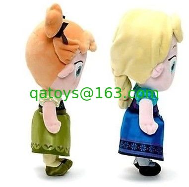 La pequeña felpa de Disney de las muchachas juega Elsa y las muñecas congeladas Ana del bebé los 30cm