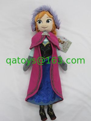 20 pulgadas púrpura congelado Ana y Elsa Disney juguetes de peluche muñeca de peluche de dibujos animados suave