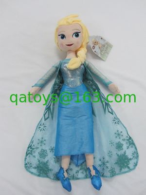 Blue Frozen Elsa muñeca de peluche Disney Princesa juguetes en 40cm 50cm tamaño