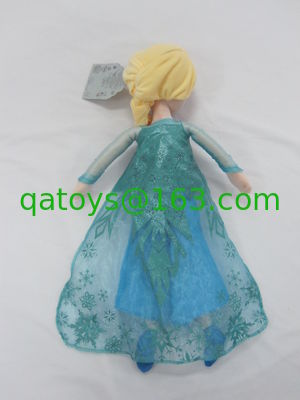 Blue Frozen Elsa muñeca de peluche Disney Princesa juguetes en 40cm 50cm tamaño