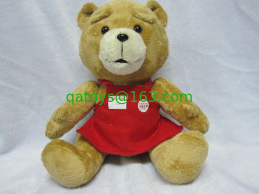 Juguetes suaves de la felpa de la historieta de Ted de los peluches preciosos del oso para las muchachas