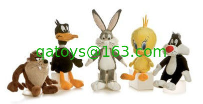 Juguetes Looney de la felpa de la historieta de los peluches de los tonos del conejo original para la colección