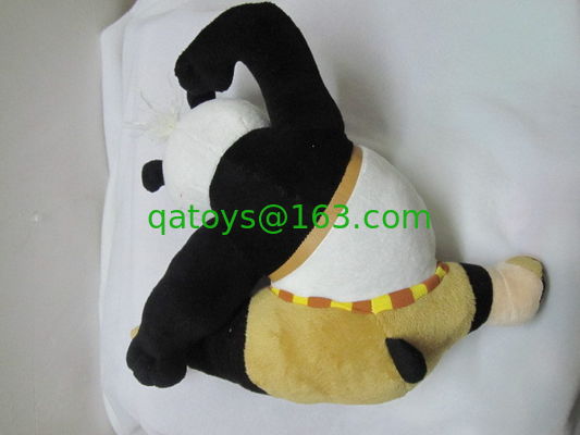 Juguetes rellenos historieta linda de la actitud del retroceso de la panda de Kungfu para la colección