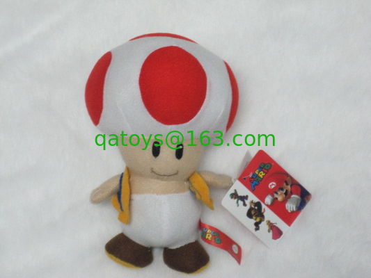 Juguetes estupendos de la felpa de la historieta del viejo hombre de la seta de Mario para los regalos de la promoción