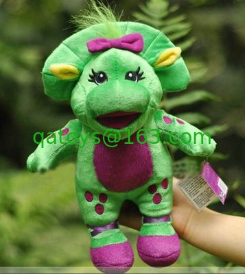 Barney relleno el juguete de la felpa de la historieta de Bob del bebé en material del poliéster