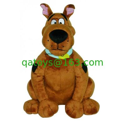 Cartoon promocional de juguetes de peluche Scooby Doo relleno, sentado pose