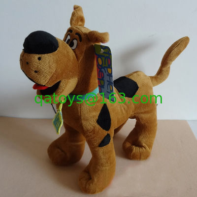 Hermosos dibujos animados de peluche juguetes scooby doo animales rellenos en posición de pie