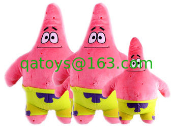 La historieta del sistema completo de la familia de SpongeBob rellenó los juguetes, rosa/verde/rojo/amarillo