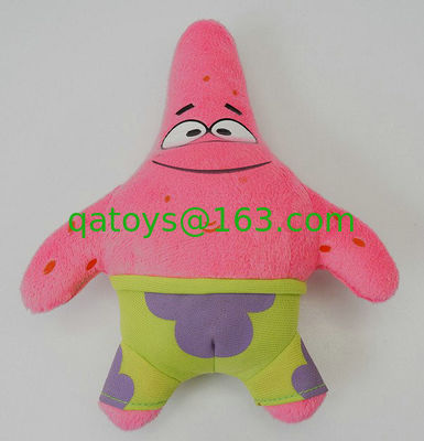 La historieta del sistema completo de la familia de SpongeBob rellenó los juguetes, rosa/verde/rojo/amarillo