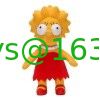 Los juguetes de la felpa de la historieta de los peluches de Simpsons, material del poliéster