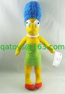 Los juguetes de la felpa de la historieta de los peluches de Simpsons, material del poliéster