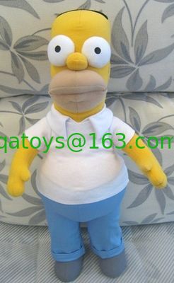 Los juguetes de la felpa de la historieta de los peluches de Simpsons, material del poliéster