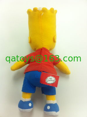 Los juguetes de la felpa de la historieta de los peluches de Simpsons, material del poliéster