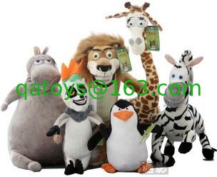 Pequeños animales rellenos La familia de Madagascar 3 figura de acción completa