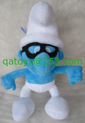 Juguetes lindos de la felpa de la historieta de los peluches de Smurf para vender la máquina de la grúa