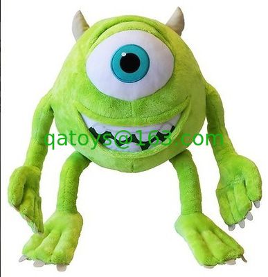 La felpa rellena juega la figura de acción de Mike Wazowski de la universidad de los monstruos para la colección