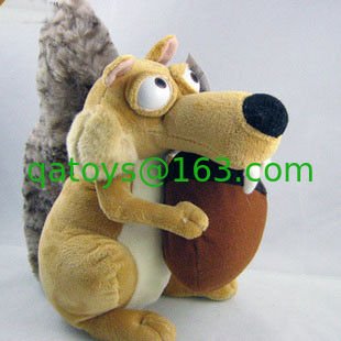 Juguetes de peluche de dibujos animados de animales de peluche de la Edad de Hielo para la colección, marrón