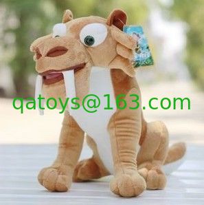 Juguetes de peluche de dibujos animados de animales de peluche de la Edad de Hielo para la colección, marrón