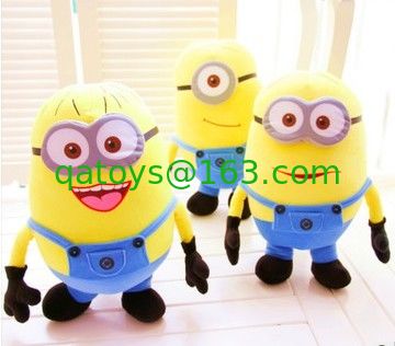 Cariñosos juguetes de peluche Despicable Me Minion con figura de acción de ojos en 3D