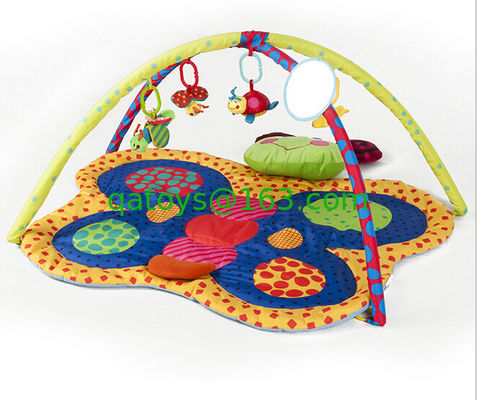 Gimnasios del juego del bebé de la mariposa y estera/material infantil del poliéster del gimnasio de la actividad