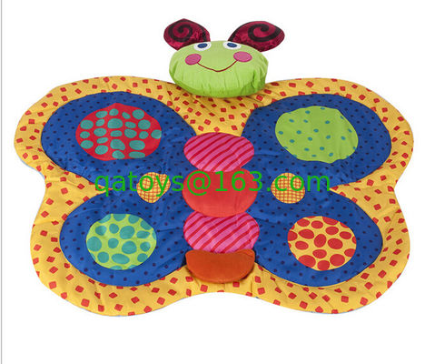 Gimnasios del juego del bebé de la mariposa y estera/material infantil del poliéster del gimnasio de la actividad