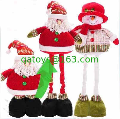 Muñeco de nieve relleno la Navidad grande personalizado de los 68cm con la pierna de Streaching