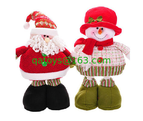 Muñeco de nieve relleno la Navidad grande personalizado de los 68cm con la pierna de Streaching