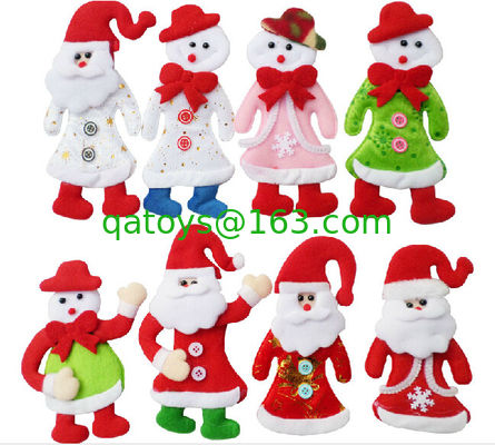 El árbol de navidad Papá Noel rellenó peluches del día de fiesta de los juguetes de la felpa de la Navidad de la muñeca