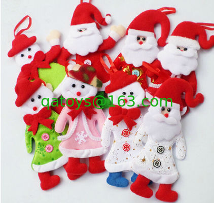 El árbol de navidad Papá Noel rellenó peluches del día de fiesta de los juguetes de la felpa de la Navidad de la muñeca