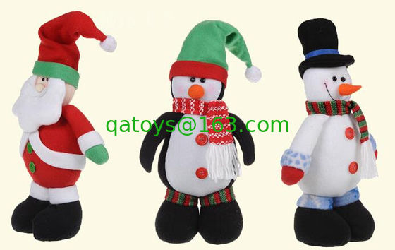 Juguete relleno la Navidad linda de la felpa del muñeco de nieve de la muñeca de Papá Noel para los niños