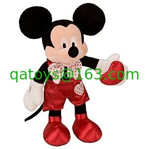 El día de tarjetas del día de San Valentín caliente y de encargo rellenó la muñeca de la felpa de Mickey Mouse de los juguetes 16 pulgadas