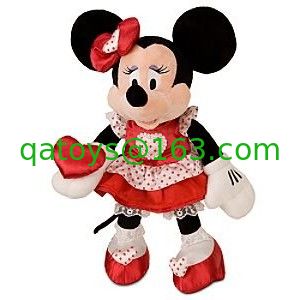 juguetes rellenos del día de tarjetas del día de San Valentín de la muñeca de la felpa de los 40cm Minnie Mouse para los amantes
