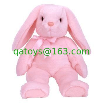 Conejitos de Pascua rellenos de púrpura juguetes de empuje animales rellenos suaves de vacaciones