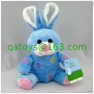 Peluches personalizados juguete de la felpa del conejito de pascua de 8 pulgadas para los niños