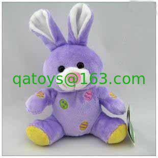 Peluches personalizados juguete de la felpa del conejito de pascua de 8 pulgadas para los niños