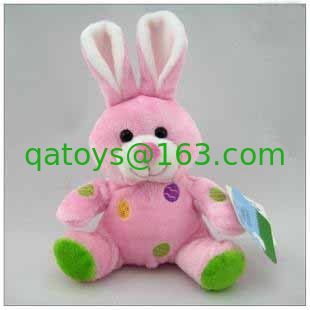 Peluches personalizados juguete de la felpa del conejito de pascua de 8 pulgadas para los niños