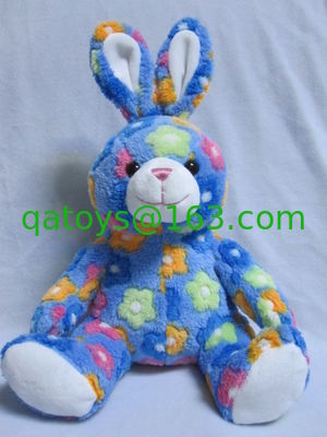 Rose/el azul rellenó los juguetes suaves del empuje de los conejitos de pascua por encargo