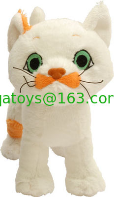 el peluche negro/blanco de 12 pulgadas del gato juega la felpa suave de la historieta