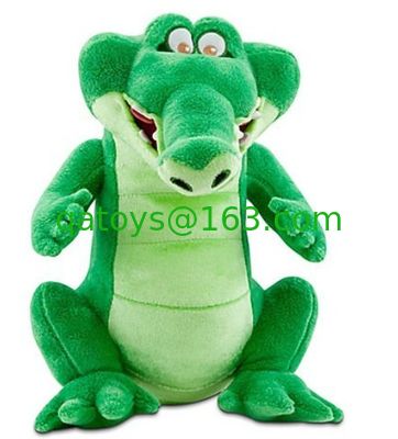 Juguetes suaves verdes modificados para requisitos particulares del peluche del cocodrilo para jugar de los niños