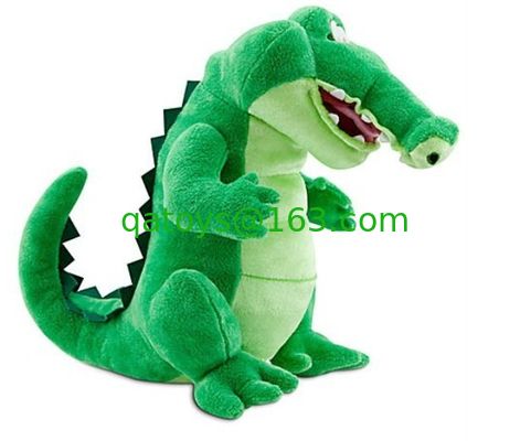 Juguetes suaves verdes modificados para requisitos particulares del peluche del cocodrilo para jugar de los niños