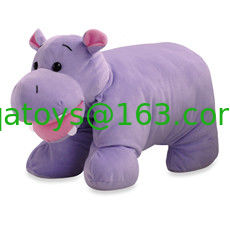 juguetes de la felpa del peluche púrpura del hipopótamo de 10 pulgadas pequeños para los niños