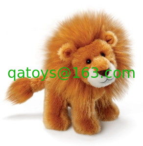 juguetes salvajes de la felpa del peluche del león 10inch, juguetes suaves para los regalos de la promoción
