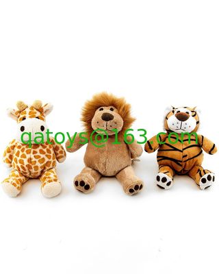 juguetes salvajes de la felpa del peluche del león 10inch, juguetes suaves para los regalos de la promoción