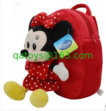 La escuela preciosa de los niños de Disney hace excursionismo el bolso de escuela de Minnie Mouse para el bebé