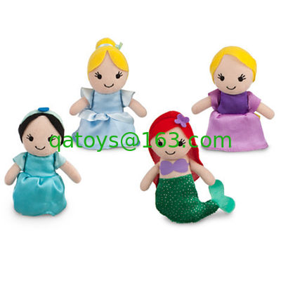 La felpa preciosa de la historieta juega las marionetas suaves congeladas del finger para los regalos y el premio de la promoción