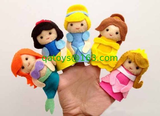 Regalos y premio de la promoción de Finger Puppets For de Disney de la historieta de princesa Felt preciosa